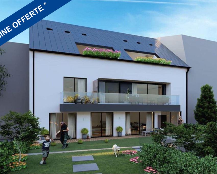 New 2-bedroom apartment with garage, garden, and terrace in Tétange