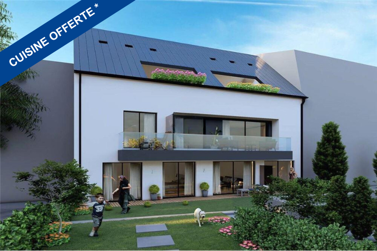 New 1 bedroom apartment with garage, garden and terrace in Tétange